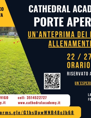 Locandina Cathedral Academy Porte Aperte 2024