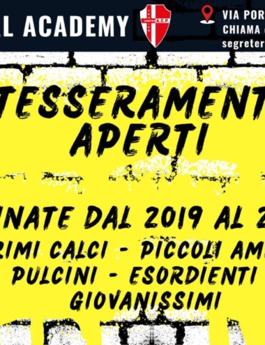 locandina Iscrizioni Settore Giovanile Cathedral Academy Rovigo