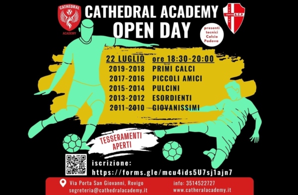 Locandina Open Day Cathedral Academy